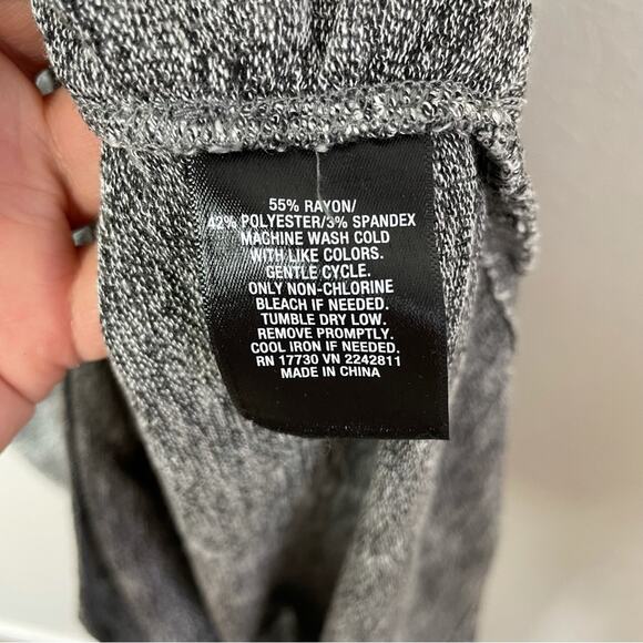 MOSSIMO Gray & Black Heathered Dress w/Gathering on One Side Size M - Picture 4 of 6